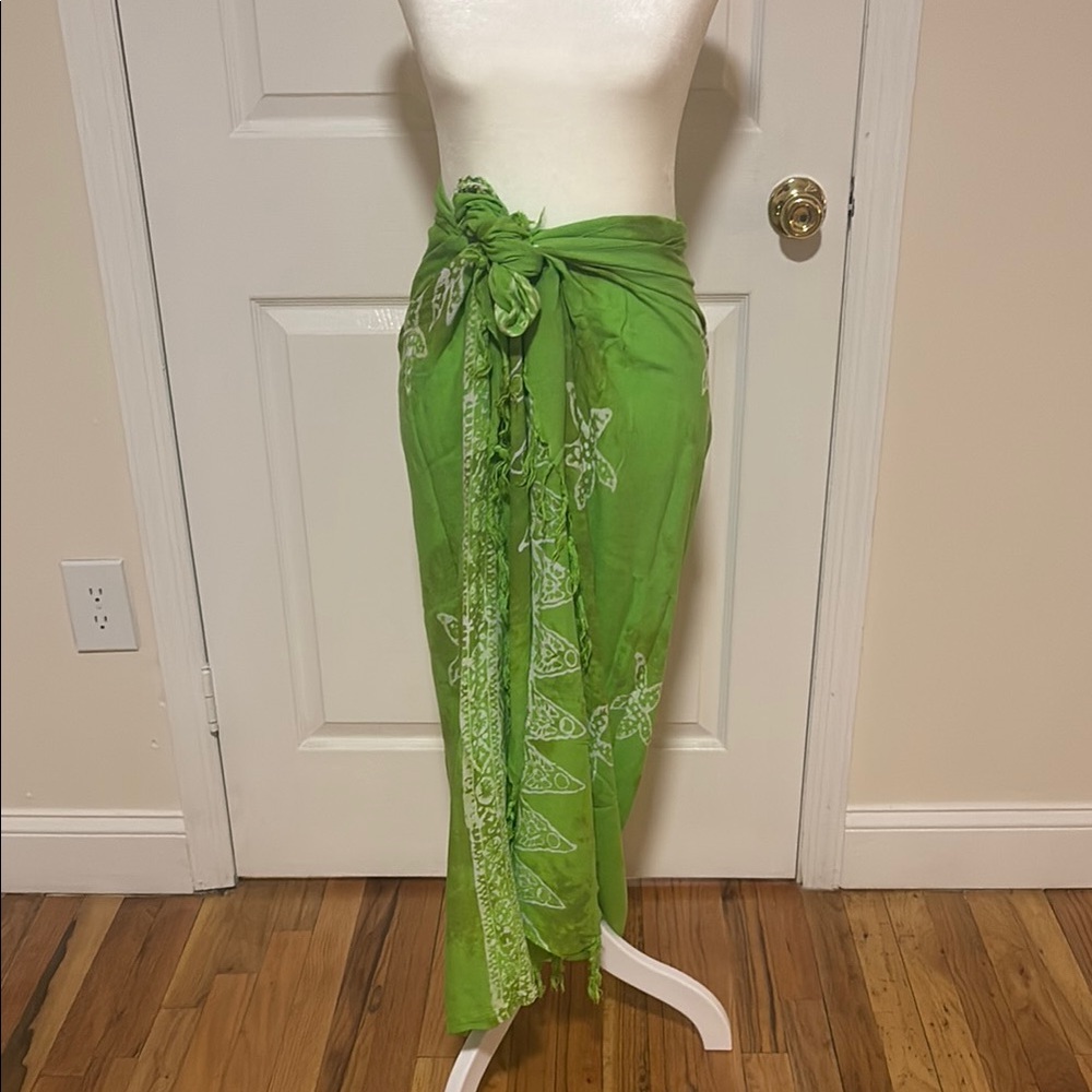 Green Bahamian Beach Sarong